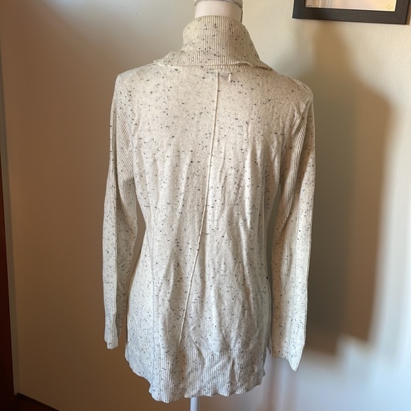 Speckled Cream Cowl Neck Sweater - Picture 3 of 5